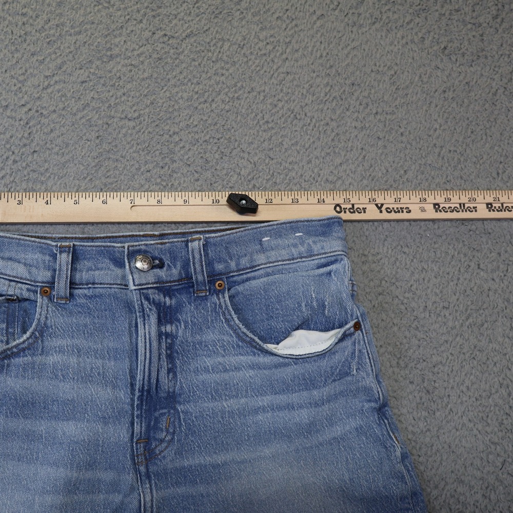 Madewell The Perfect Vintage Wide-Leg Crop Jean Light Wash Raw Hem 28 - Picture 5 of 11